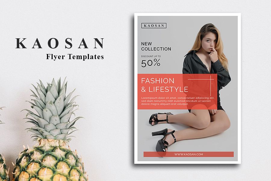 Fashion flyer template Vol 2 example image 1