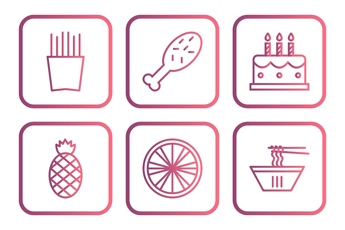 Set Of Food Icons example image 1