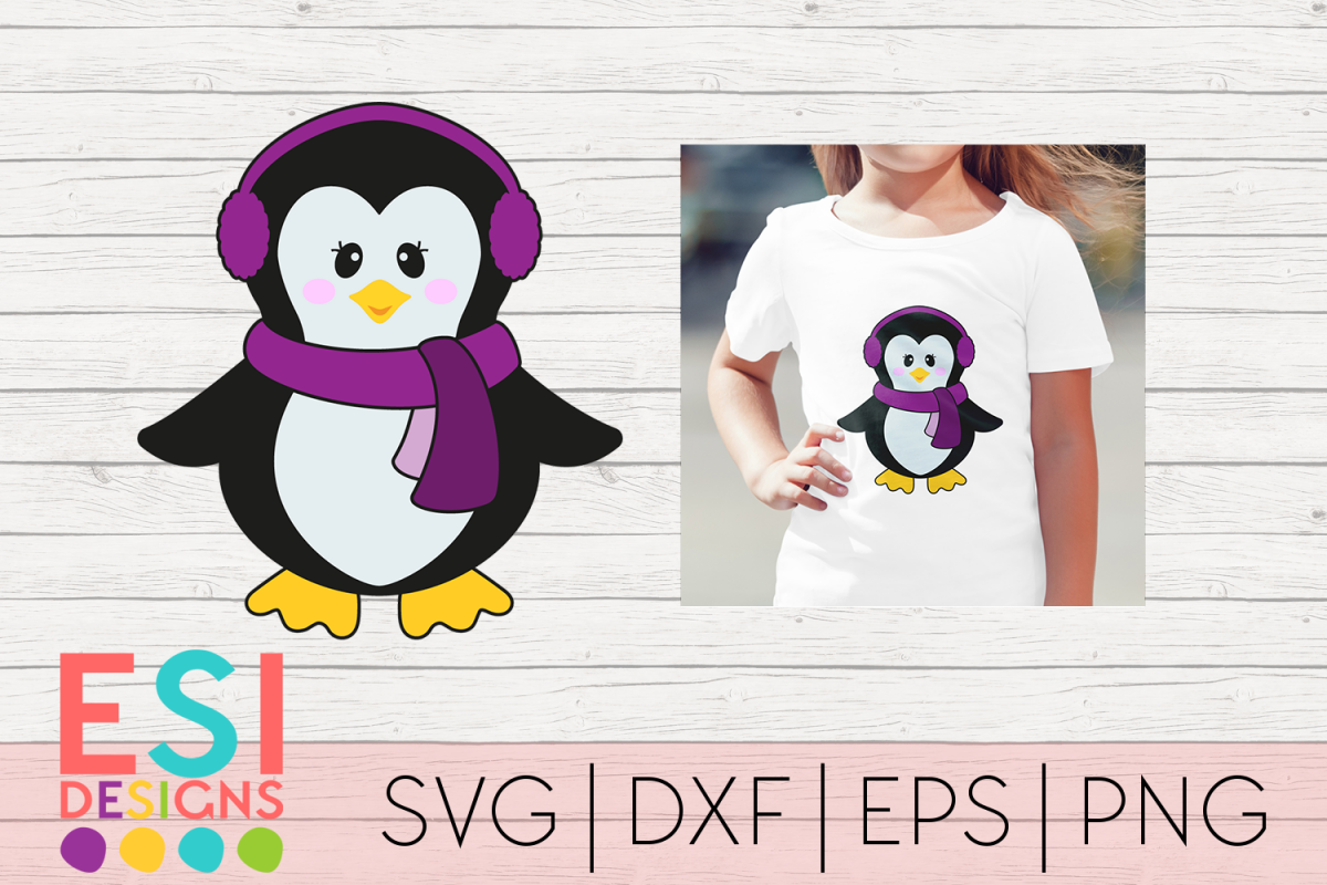 Download Winter Penguin Design 1| Christmas | SVG DXF EPS PNG ...