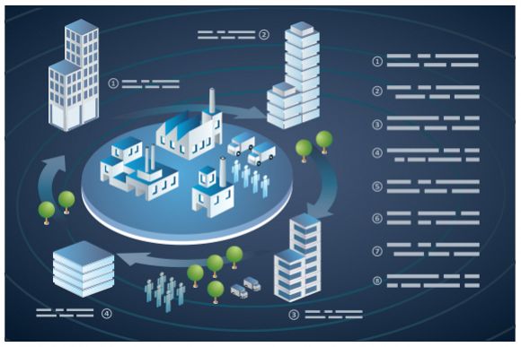 Industrial vector infographics example image 1