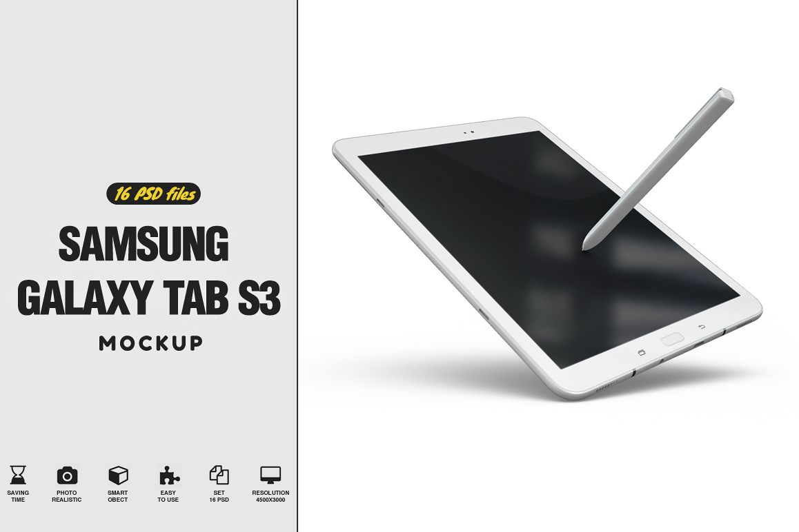 Samsung Galaxy Tab s3 Mockup example image 1