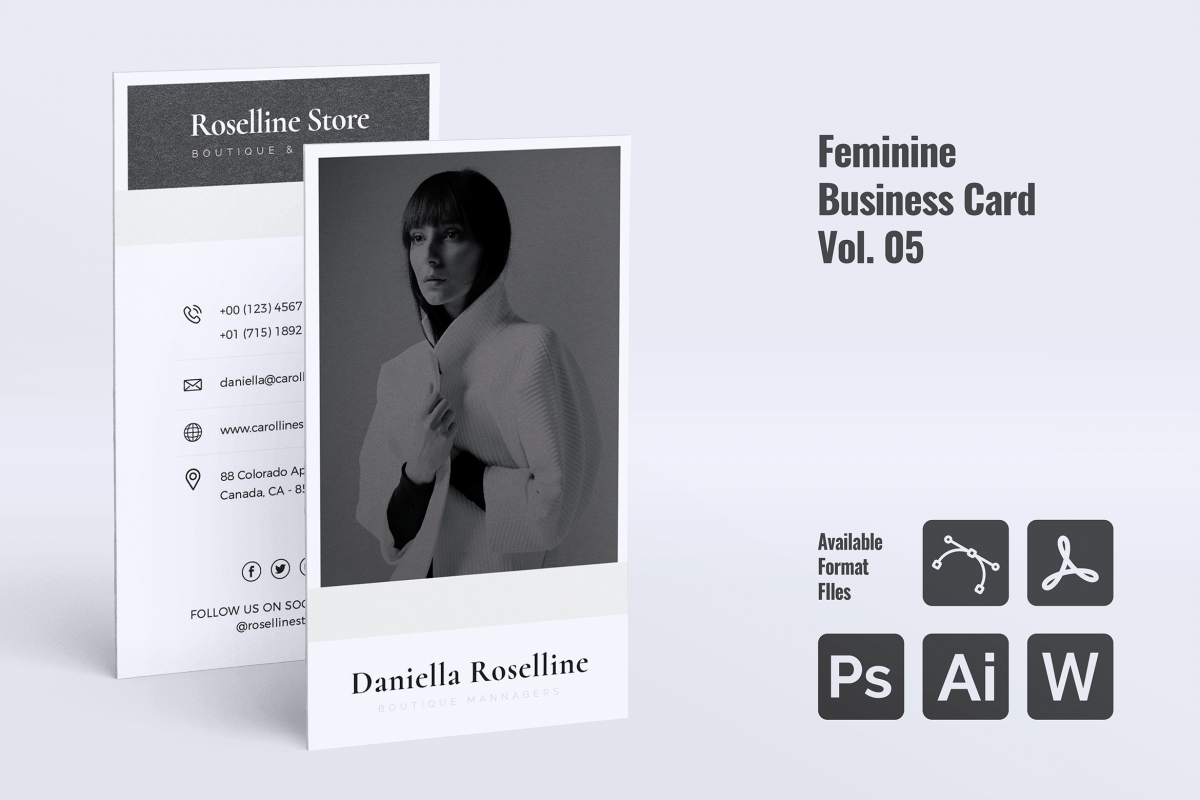 Feminine Business Card Vol. 05 example image 1