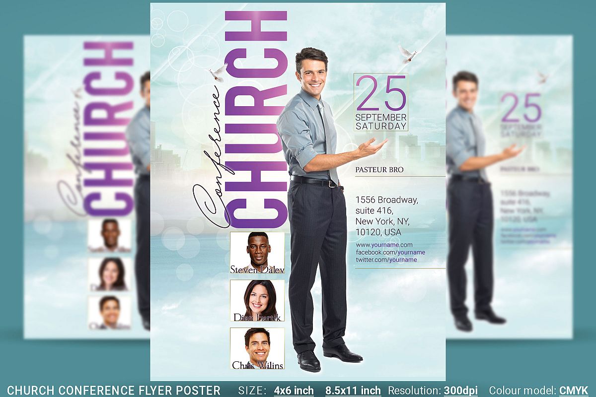 Church Conference Flyer Poster example image 1