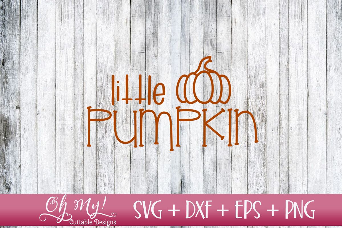 Little Pumpkin - SVG DXF EPS PNG example image 1