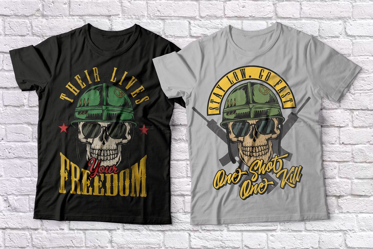 Warriors and bikers T-shirts set example image 1