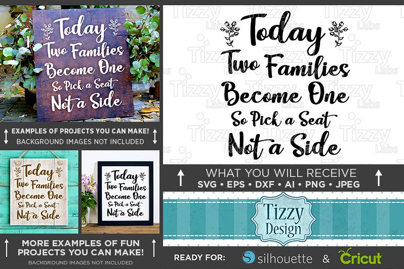 Today Two Families Become One SVG File - Wedding SVG - 5501 example image 1