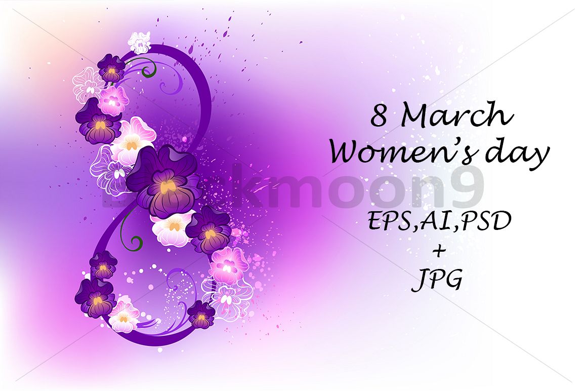Eight of Violets ( 8 march ) example image 1