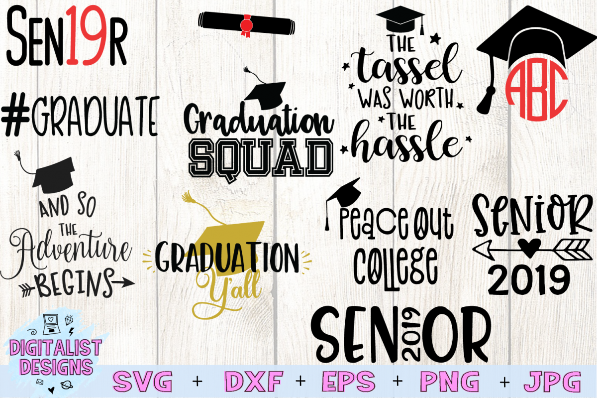 Download 2019 graduation svg bundle, graduation clip art, graduation