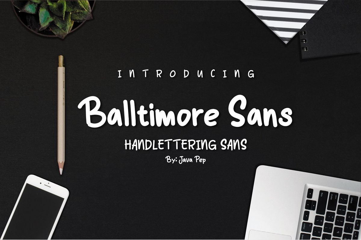 Balltimore Sans // Handlettering Sans example image 1