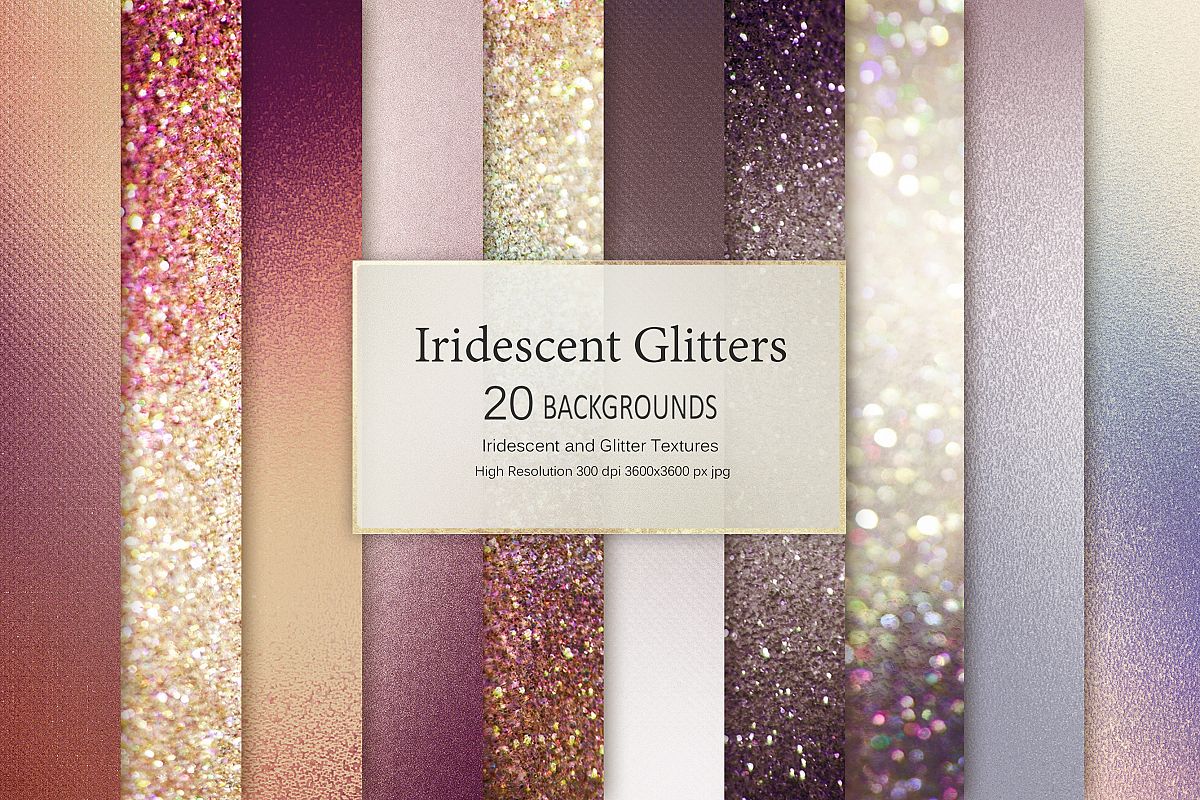Iridescent and Glitter Textures example image 1