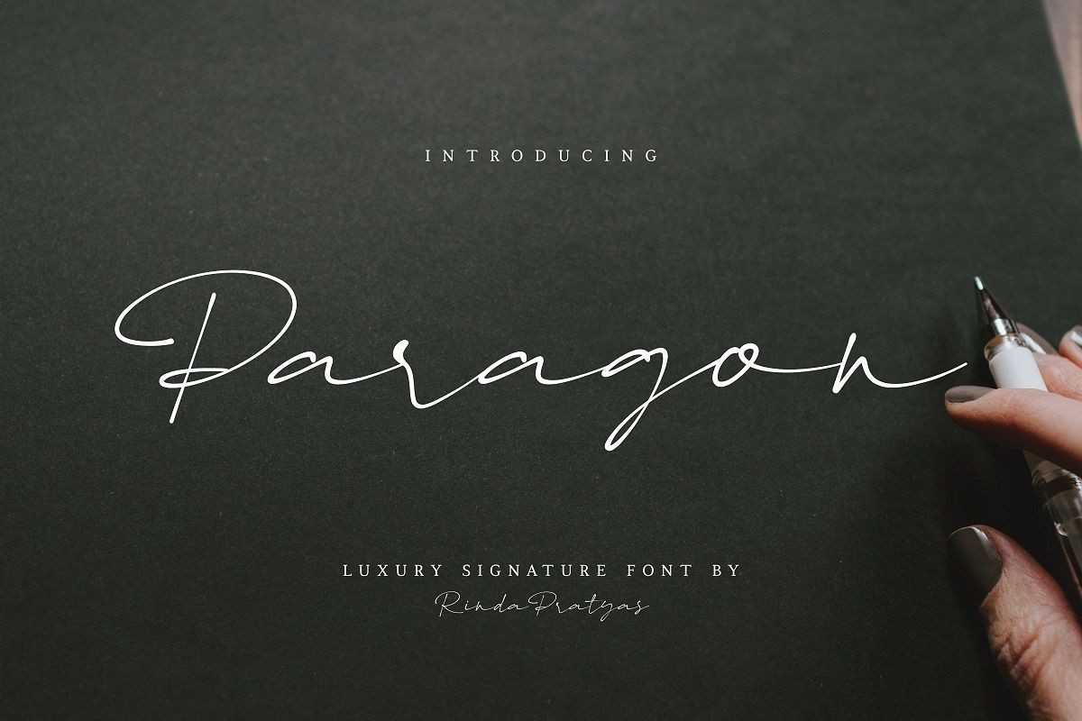 Paragon Luxury Signature Font example image 1