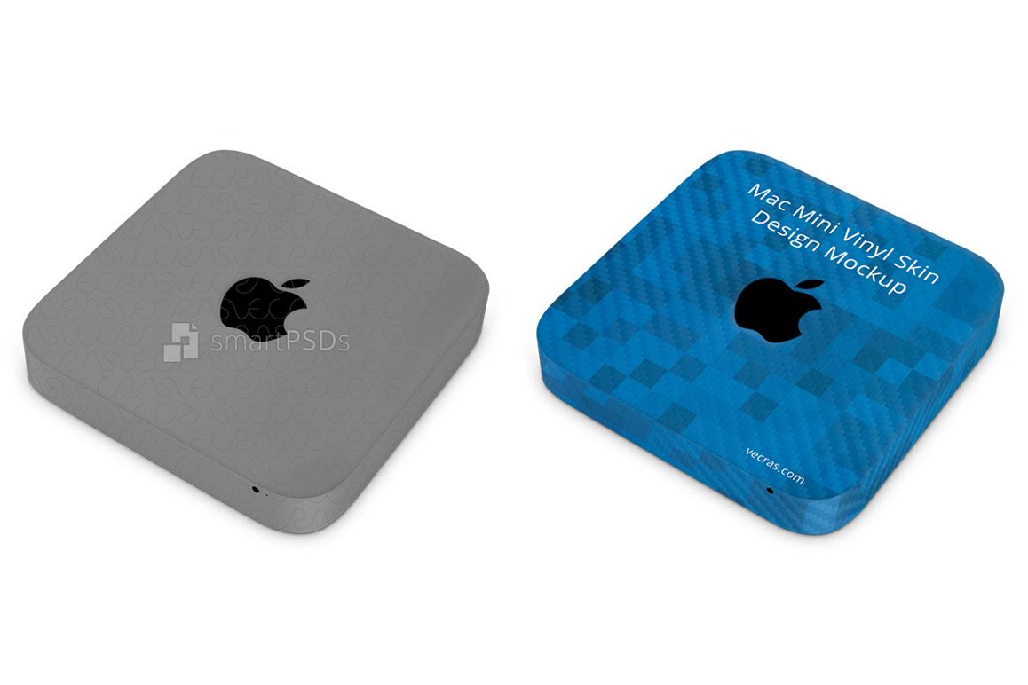 Apple Mac Mini Vinyl Skin Design Mockup example image 1