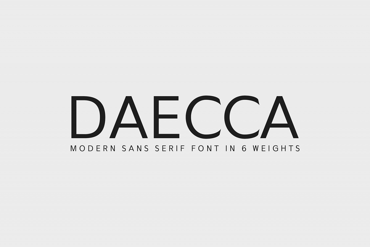Daecca Sans Serif Font Family example image 1