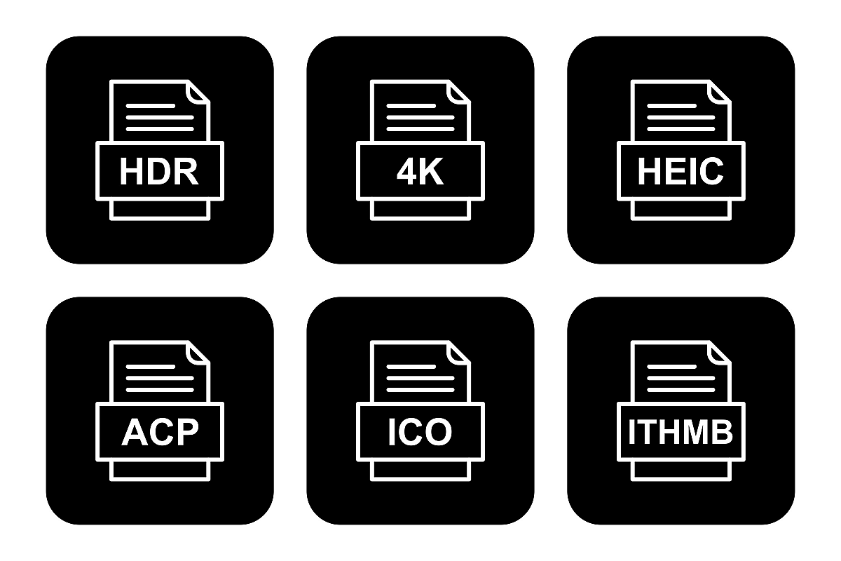 Set Of File Formats Icons example image 1