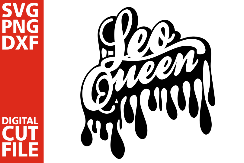 Leo Queen svg,Dripping words, Zodiac sign svg, Afro Girl (368076