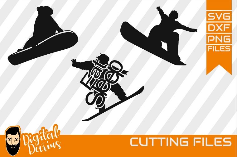 3x Snowboard Bundle svg, Snow svg file, winter sport svg example image 1