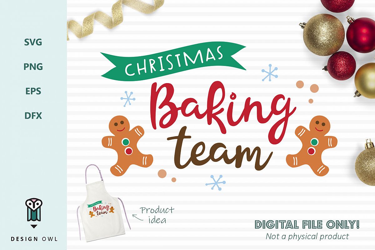Christmas baking team SVG file example image 1