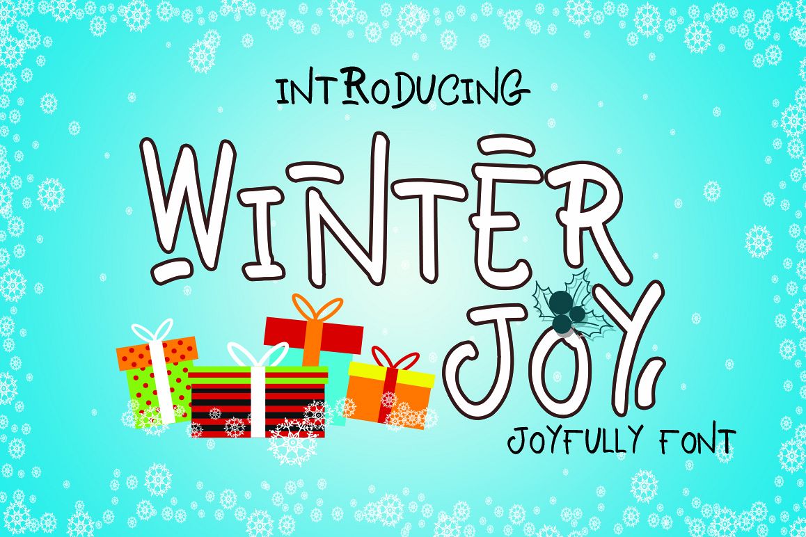 Winter Joy - Joyfully Font example image 1
