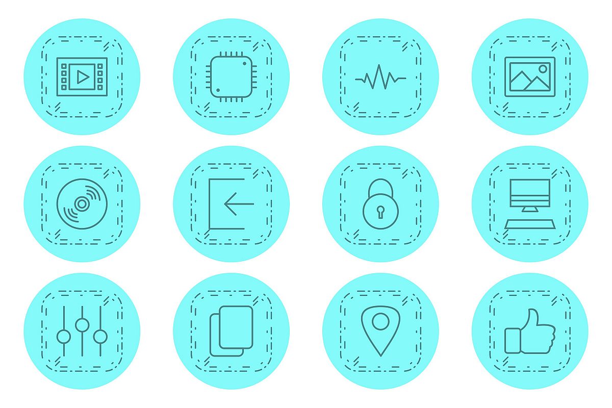 Set Of Multimedia Icons example image 1