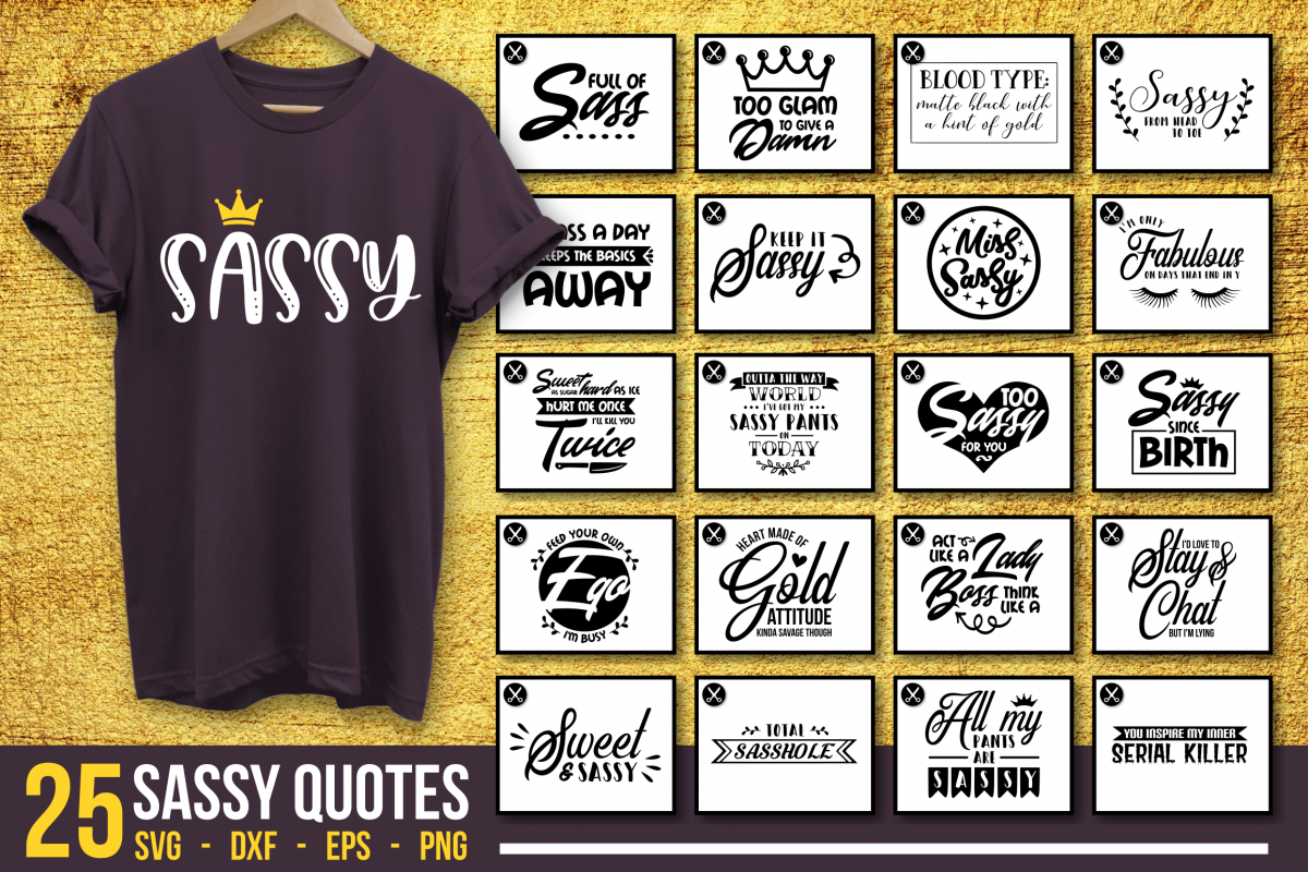 Sassy Quotes SVG Bundle example image 1