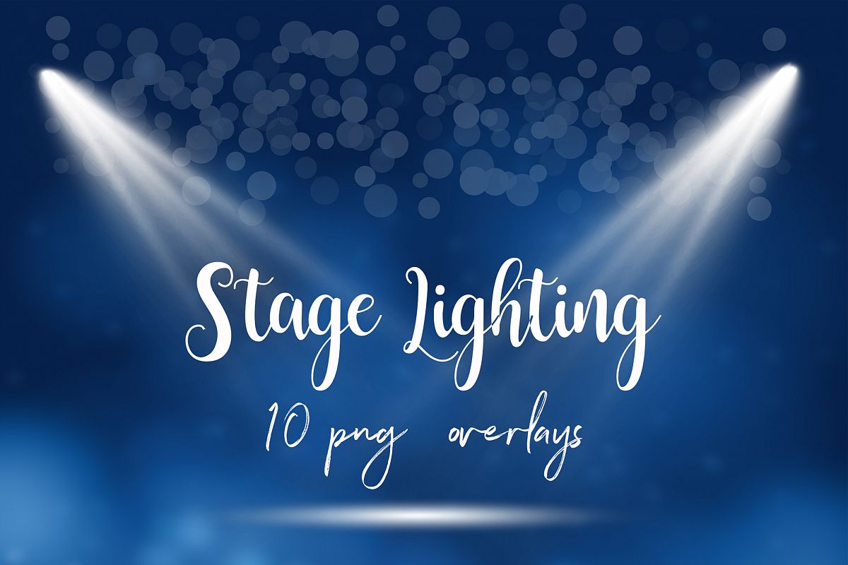 Stage Lighting Overlays, Spotlight Effects example image 1