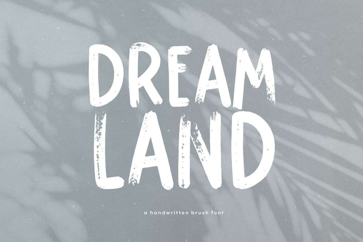 Dreamland - Handwritten Brush Font example image 1