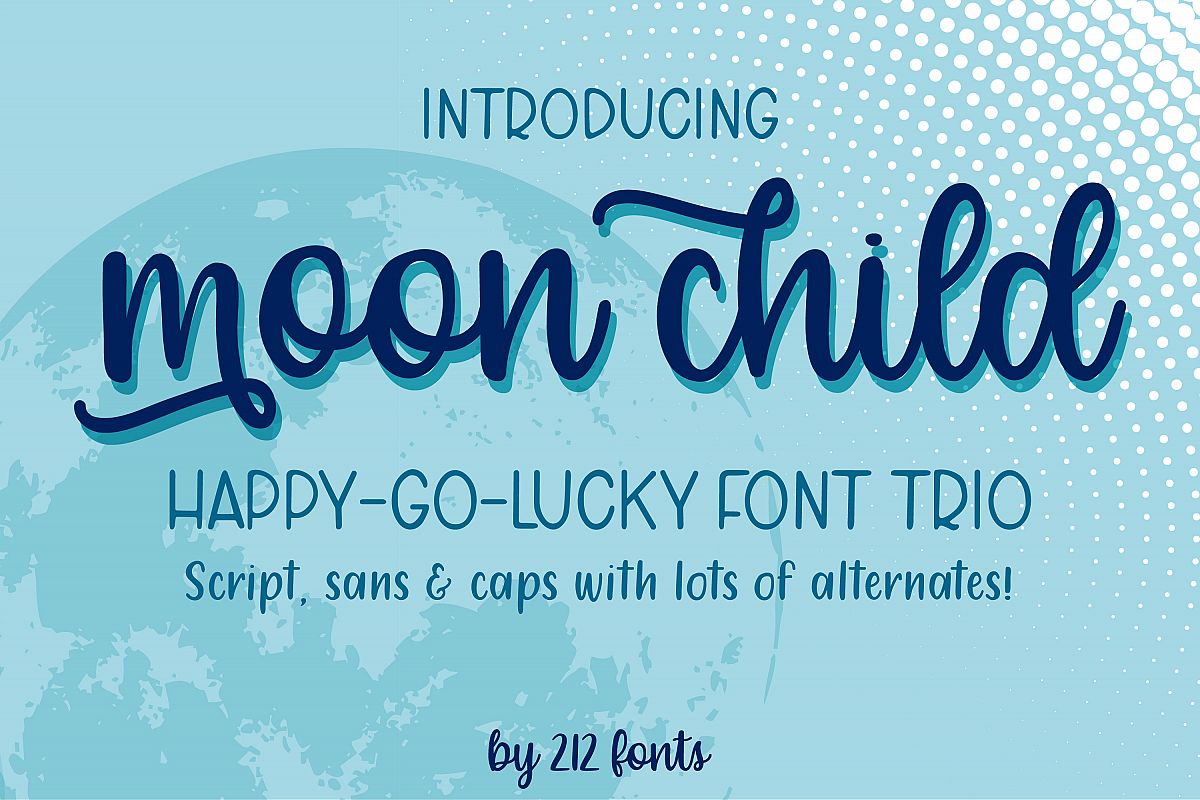 Moon Child Font Trio example image 1