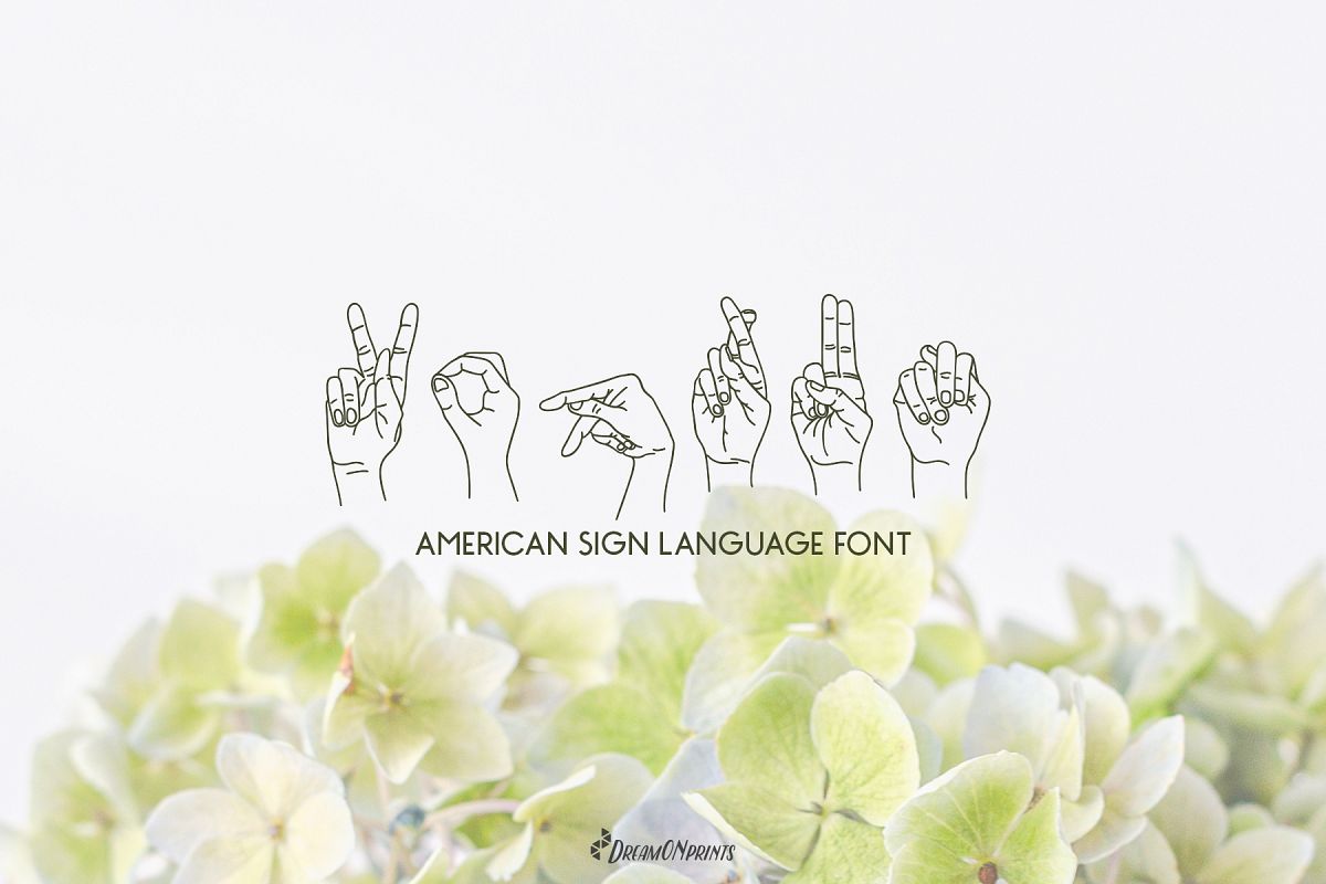 Koprun - American Sign Language Font example image 1