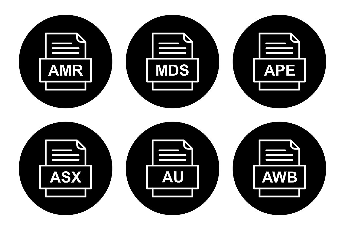 Set Of File Formats Icons example image 1