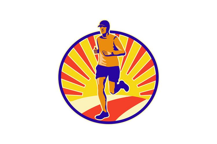 Marathon Runner Athlete Running example image 1