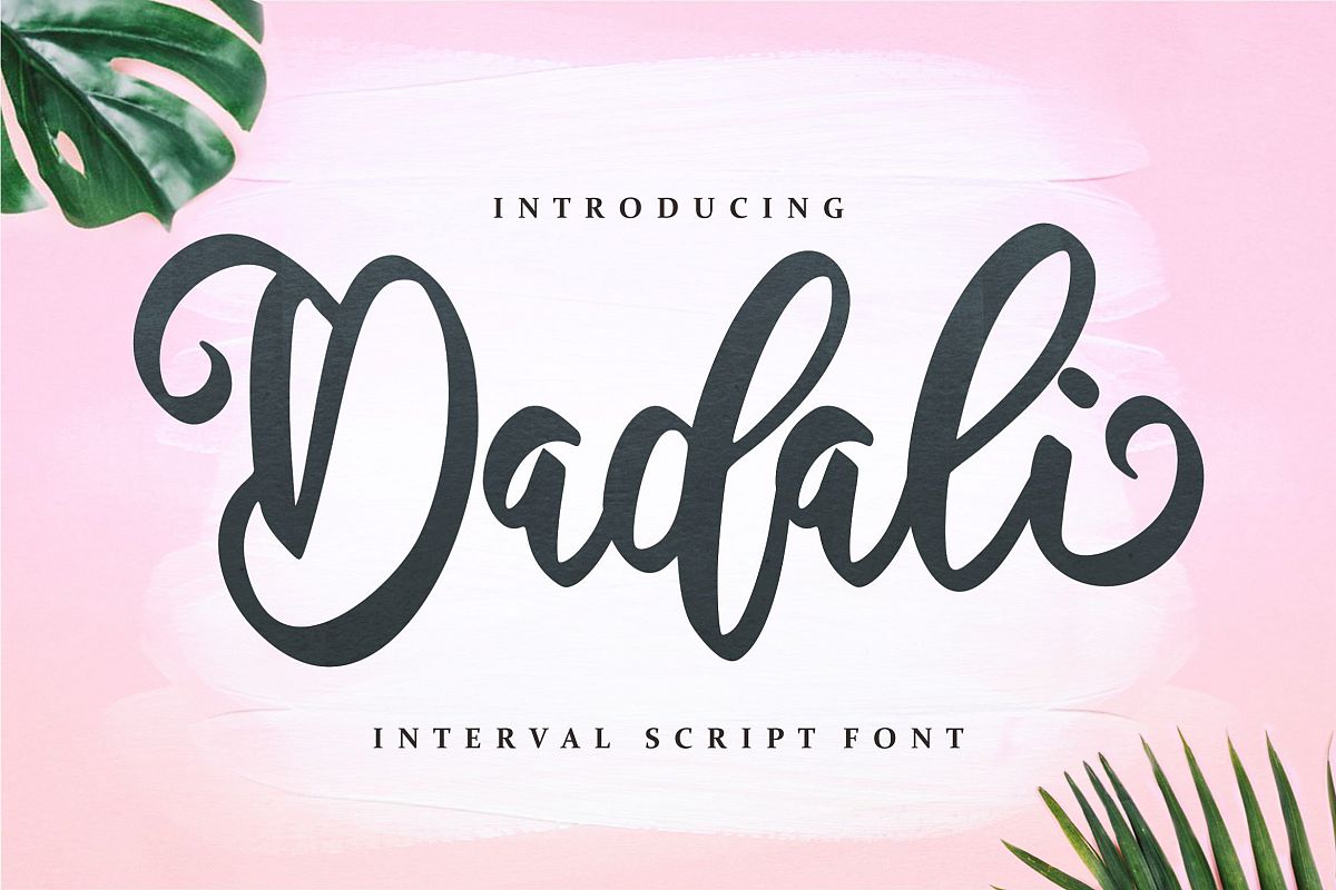 Dadali - Interval Script Font example image 1