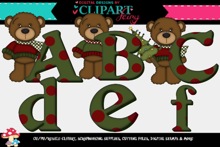 Christmas Boy Bear Alpha example image 1