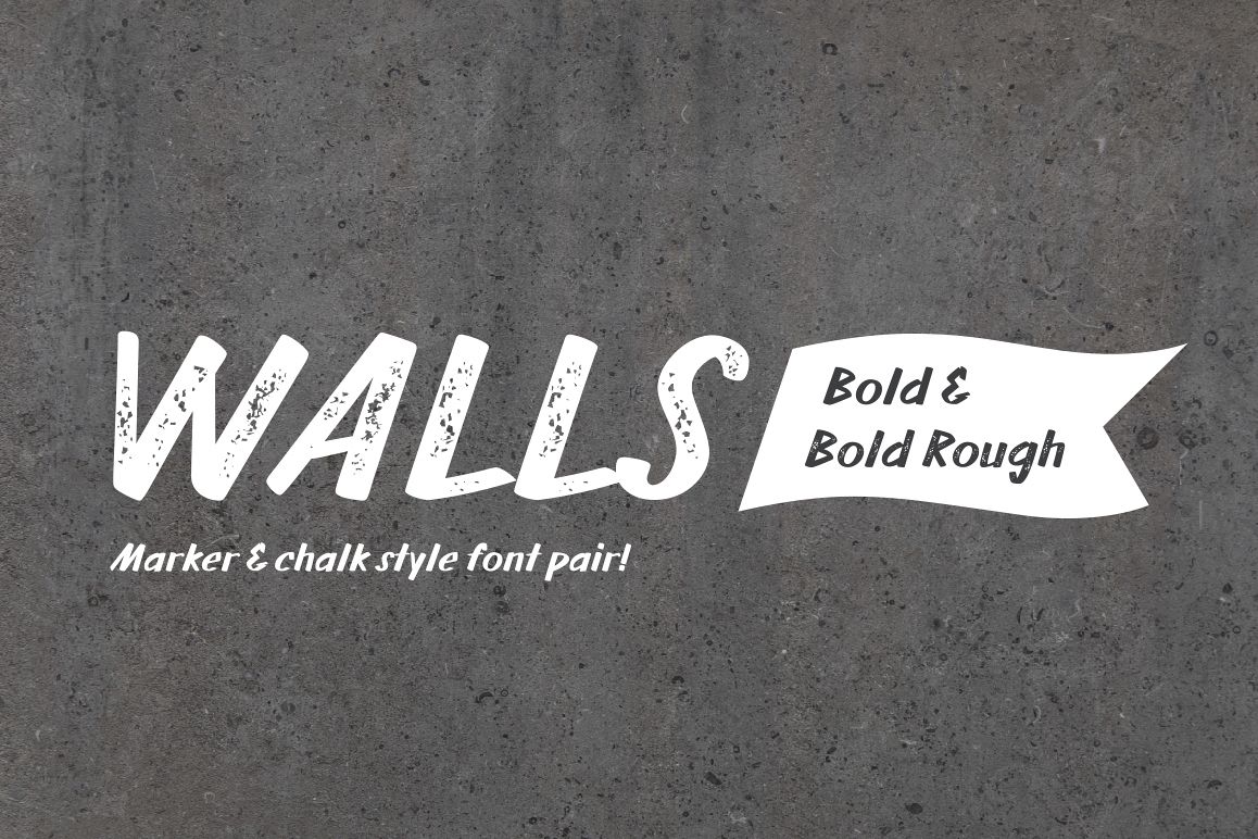 Walls Bold & Walls Rough Bold example image 1