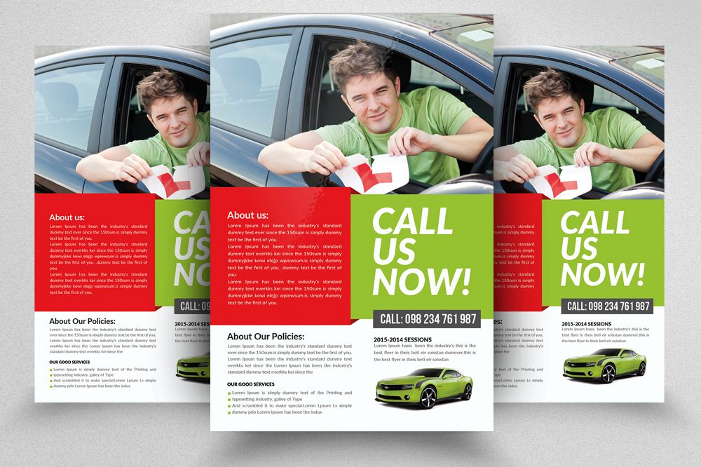 Driving Learning School Flyer Temp example image 1