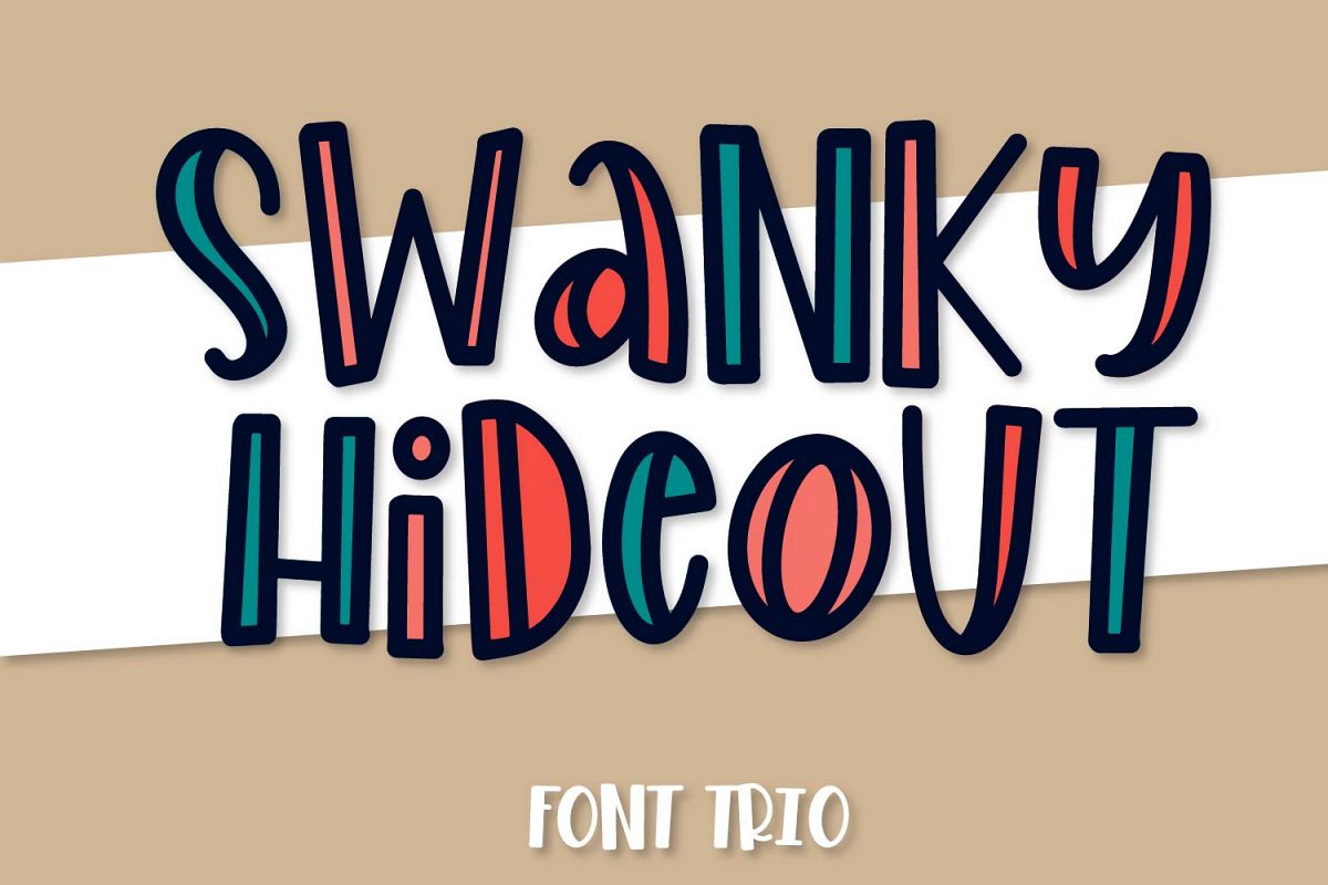 Swanky Hideout - A Font Trio example image 1