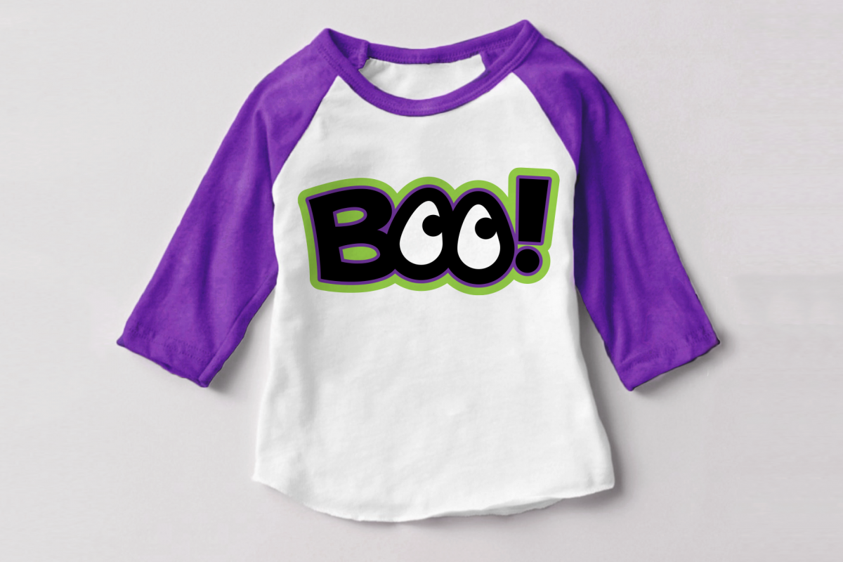 Halloween BOO! Eyes SVG File Cutting Template example image 1
