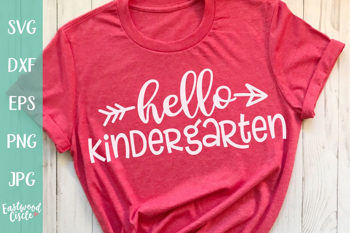Hello Kindergarten - School SVG for Crafters example image 1
