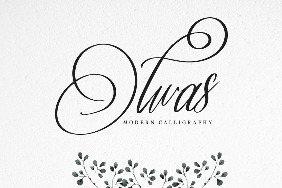 Olwas Script (Extra bonus 200+ ornaments) example image 1