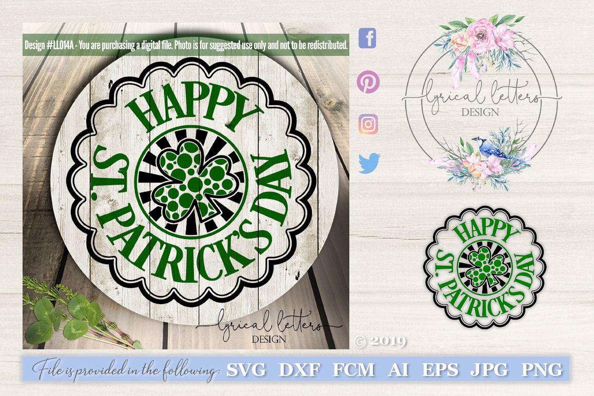 Download Happy St. Patrick's Day SVG DXF Cut File LL014 (12631 ...