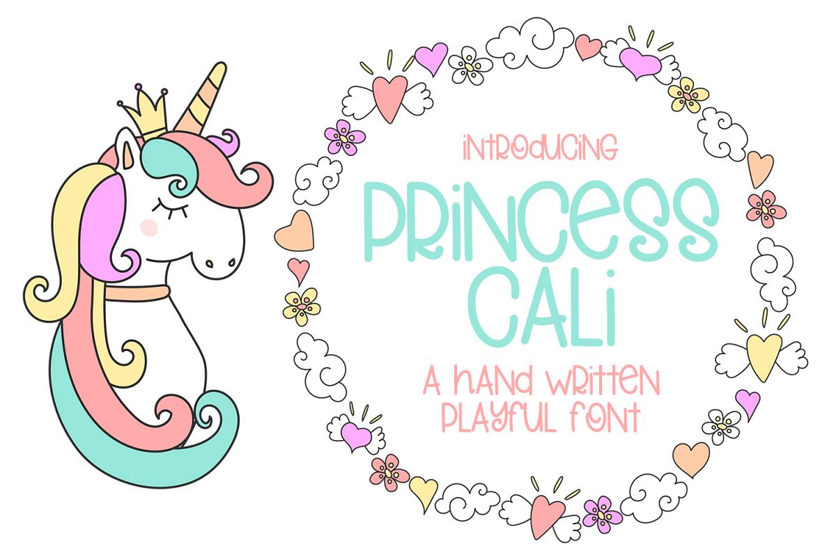 Princess Cali - A Hand Written Playful Font example image 1