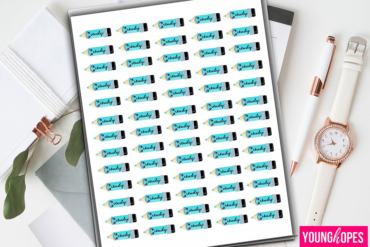 Study Planner Stickers example image 1