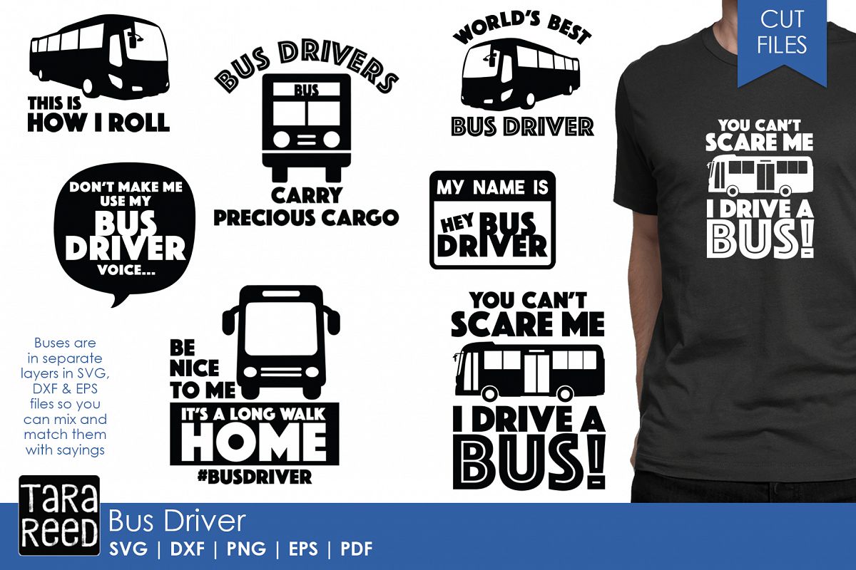 Bus Driver Svg And Cut Files For Crafters 351765 Cut Files Design Bundles 0861