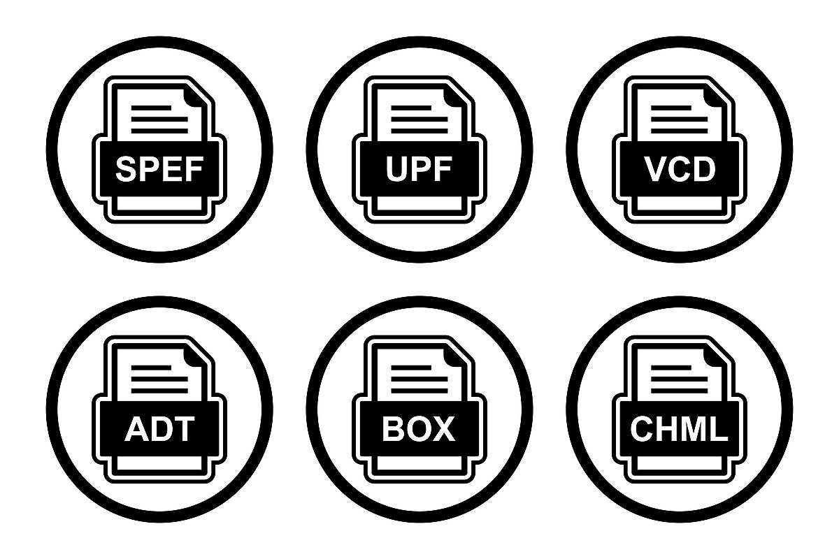 Set Of File Formats Icons example image 1