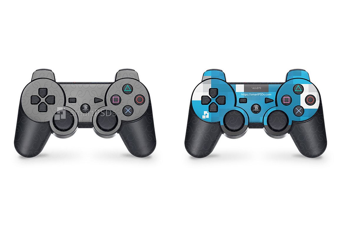 Sony PS3 DualShock Controller Skin Design Template example image 1