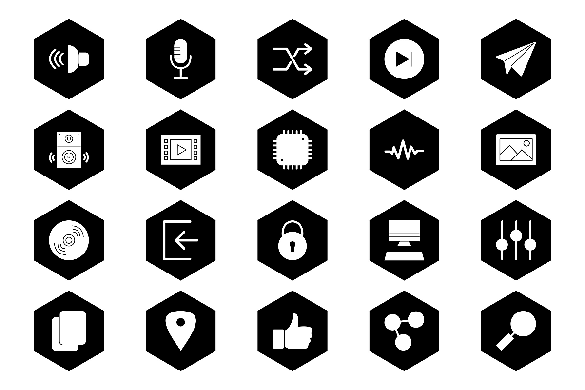 Set Of Multimedia Icons example image 1