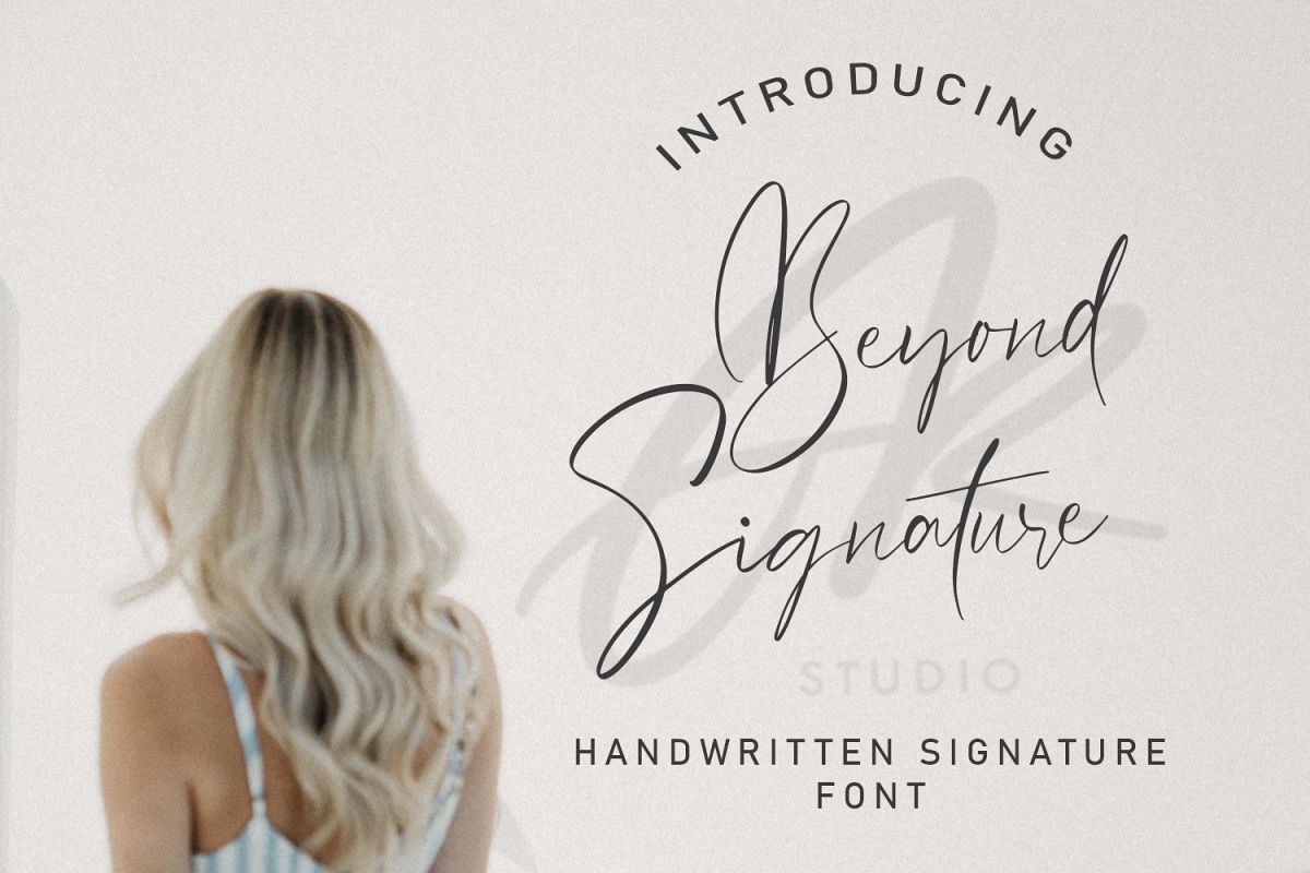 Beyond Signature Font example image 1