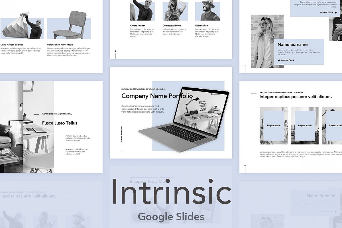 Intrinsic Google Slides Template example image 1