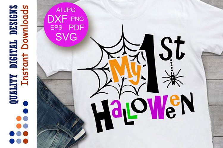 Download My 1st Halloween svg Spider's web First Halloween svg