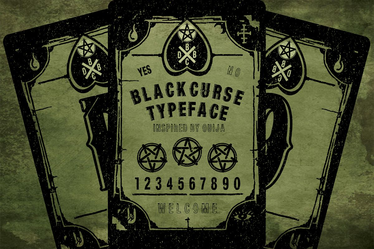 BLACKCURSE FONT example image 1