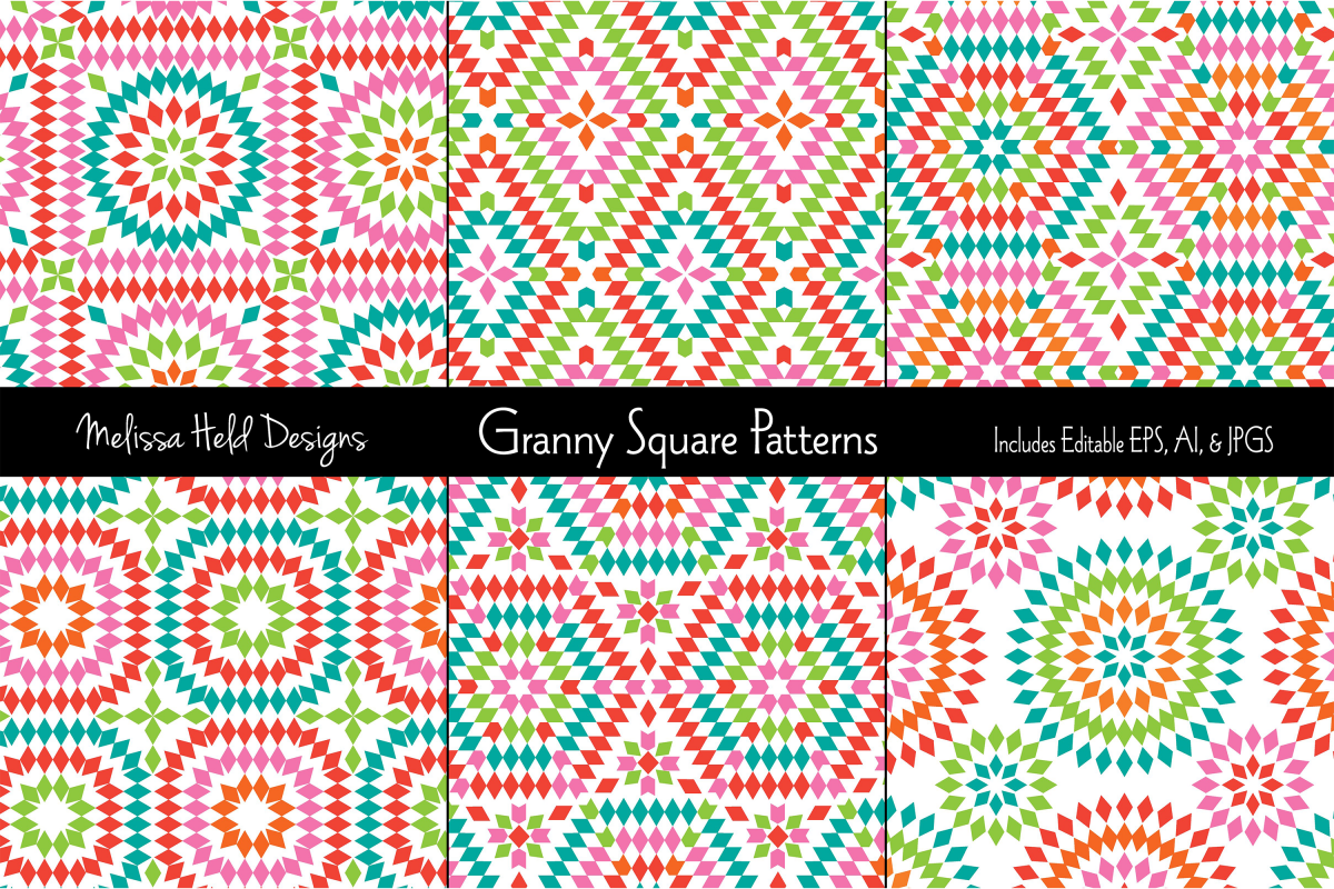 Granny Square Patterns example image 1